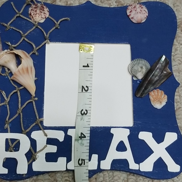 5/$25🌴Handmade " Relax" Hanging Picture Frame - Picture 6 of 8